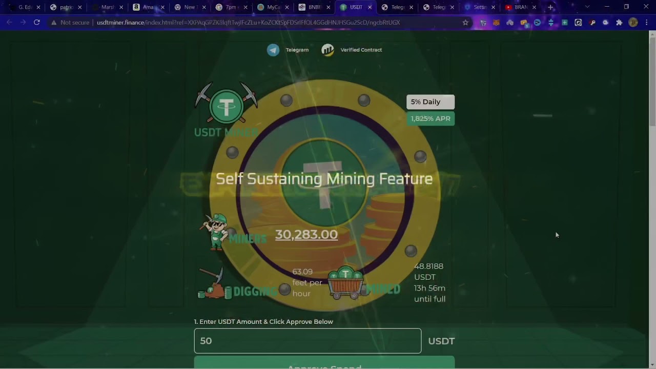 ?USDT STABLE COIN ? LOVIN’ FREAKS | BRAND NEW Miner ? For TETHER w/ Auto- Compounding System!!