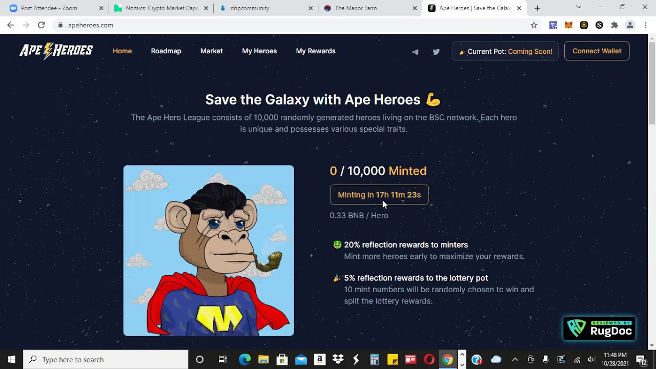 APE HEROES UPDATE ON MINTING + PRICE PREDICTION FOR DRIP AND MY PLAN FOR DRIP FAUCET?!