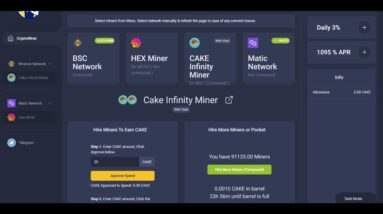 THE DEV FROM HEX MINER HAS INTEGRATED CAKE & OTHERS INTO ONE PLATFORM - DONE RIGHT!! PLUS DRIP @ $14