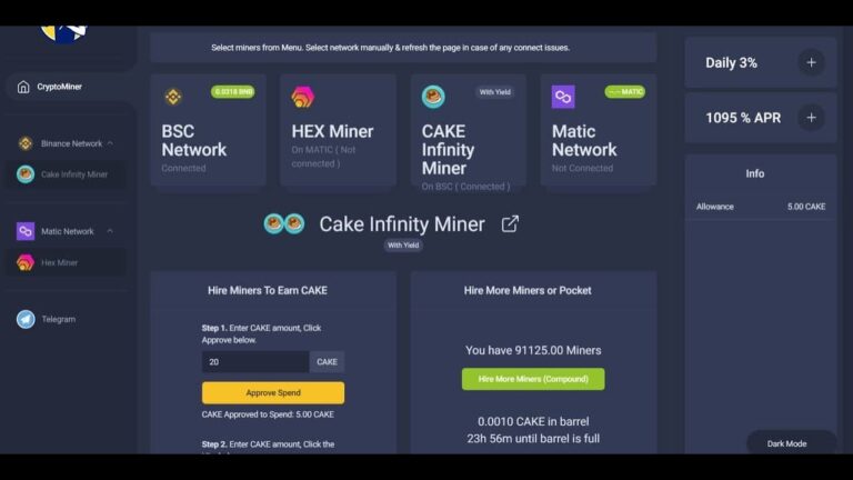 THE DEV FROM HEX MINER HAS INTEGRATED CAKE & OTHERS INTO ONE PLATFORM – DONE RIGHT!! PLUS DRIP @ $14