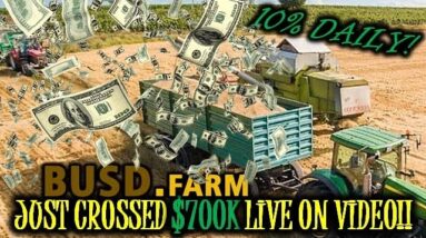 BUSD FARM CROSSES $700K🎉 LIVE ON DURING THIS VIDEO 10% DAILY😳STABLE COIN PLATFORM | $3456 per DAY!