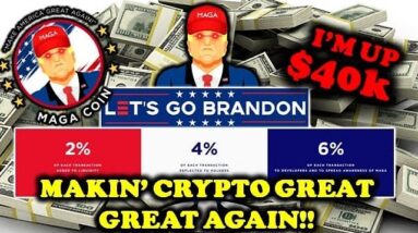 🥳I’M UP $40K WITH MAGA COIN🤩 AND (IN MY OPINION) I THINK IT’S ONLY JUST BEGUN💰🤑💰🤑💰🤑