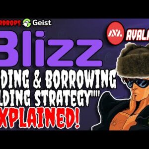 LENDING AND BORROWING IN DEFI FOLDING STRATEGY EXPLAINED BLIZZ FINANCE ON AVALANCHE | DRIP NETWORK