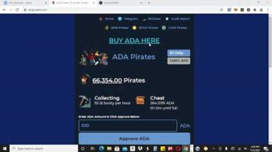 NEW MINERS JUST LAUNCHED - ADA PIRATES AND SOLANA MINER - GET IN NOW SUPER EARLY!!