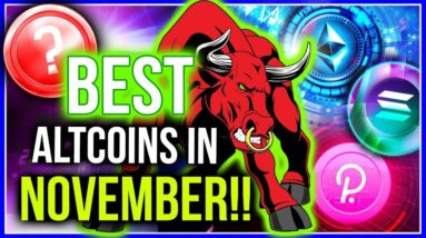 TOP ALTCOINS FOR THE MONTH OF NOVEMBER!! (CAN THEY 10X?)