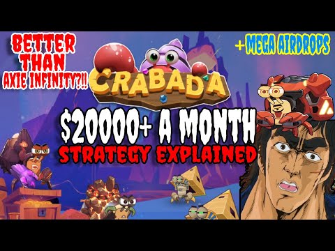 $20000 A MONTH PLAYING TO EARN IN CRABADA MINING & BREEDING STRATGEY | BETTER THAN AXIE DRIP NETWORK