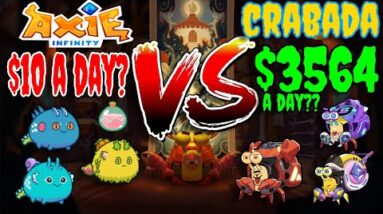 AXIE INFINITY VS CRABADA WHO PAYS MORE DAILY ? WHO HAS THE MOST UPSIDE | DRIP NETWORK DAILY AIRDROPS