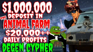 THE ANIMAL FARM $1000000 DEPOSIT $20000 + A DAY PROFIT | CRABADA UPDATES DRIP NETWORK | DEGEN CYPHER