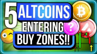 TOP 5 ALTCOINS ENTERING INTO THEIR BUY ZONES! (BEST WAY TO PLAY THE PULLBACK)