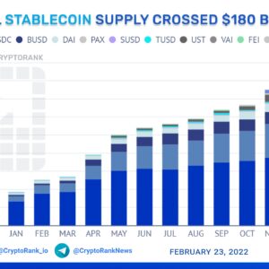 total stablecoin supply hits 180 billion report