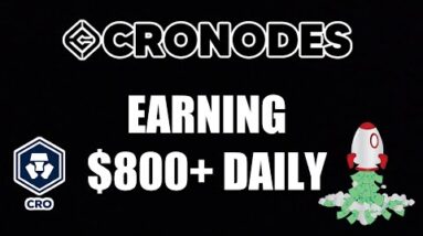 CRONODES ON CRONOS CHAIN EARNING $800+ DAILY! #CRO #CRYPTO