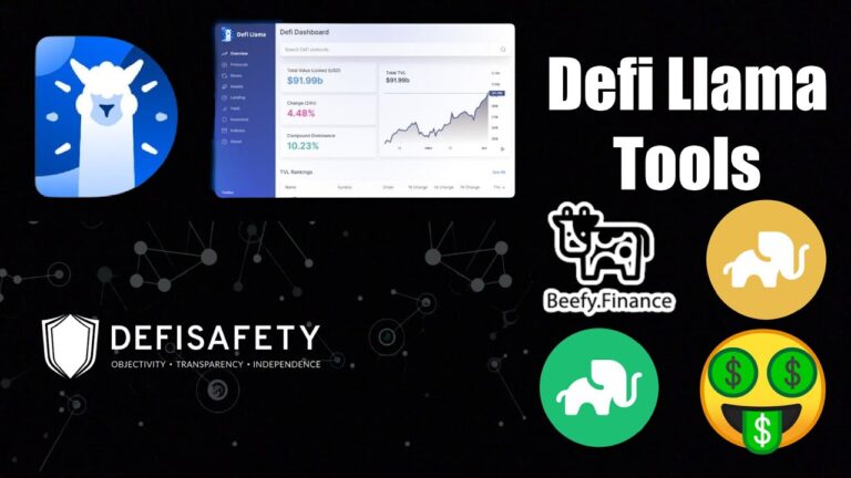 Defi Llama DeFi TVL Aggregator – Defi Safety Tool – Safe Stable Token APR’s
