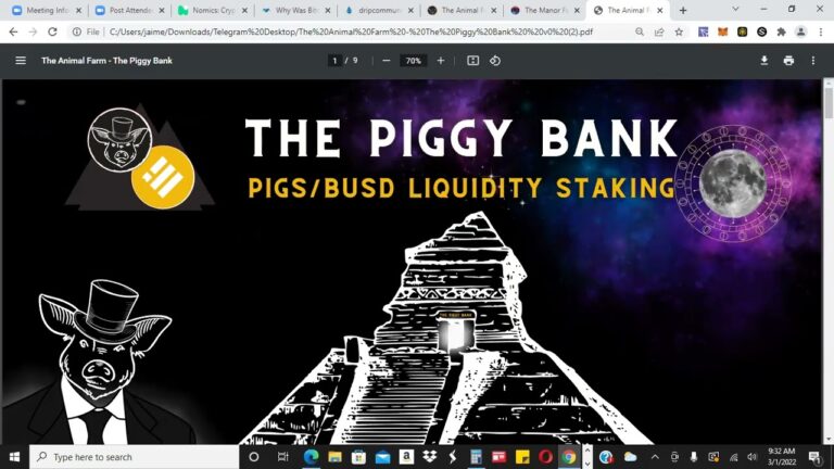 PIGGYBANK LAUNCH TODAY ?? COMBINES HEX AND DRIP GARDEN FOR LONG TERM STAKING ??