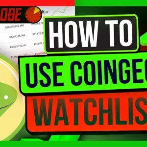 How To Profit With CoinGecko Watchlists | Identify Trends In The Market Early!
