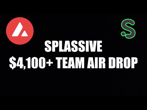 Splassive Network $4,100 Team Air Drop! Earning $7,500 Daily Income!
