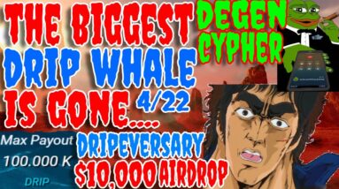 DRIP NETWORKS BIGGEST WHALE IS GONE ....😮😮🥶🥶| THE ANIMAL FARM AMA HIGHLIGHTS & MORE | DEGEN CYPHER