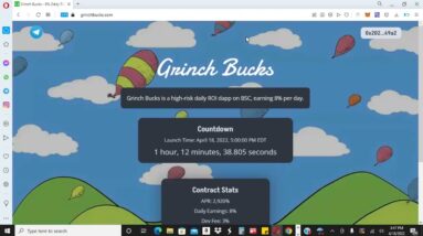 GRINCH BUCKS 💰 - 8% PER DAY MINER LAUNCH IN ONE HOUR!! 👀 BAKED BEANS CLONE 🤔