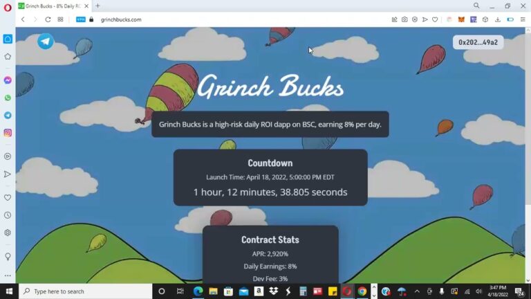 GRINCH BUCKS ? – 8% PER DAY MINER LAUNCH IN ONE HOUR!! ? BAKED BEANS CLONE ?