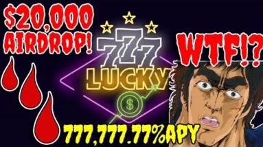 $20,000 AIRDROP 🩸👀 LUCKY 7'S FINANCE 777,777% APY WITH ANTI DUMP (HONEST REVIEW) | DRIP NETWORK