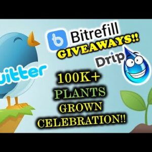 MY 100K+ DRIP/BUSD PLANTS ðŸŒ± GROWN TWITTER BITREFILL $50 GIFT CARD GIVEAWAY + ALL OTHER CRYPTO GEMS!