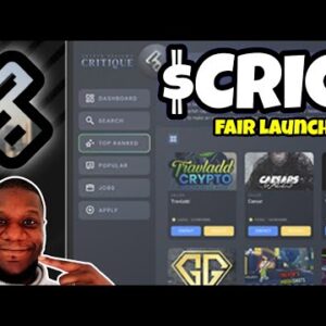 Critique $CRIQ Fair Launch!