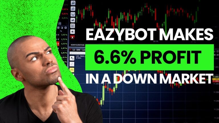 EAZYBOT UPDATE – SEE HOW THE BOT WORKS IN DOWN MARKET – TRADE CLOSES 6.67% DURING A 34.56% DOWNTREND