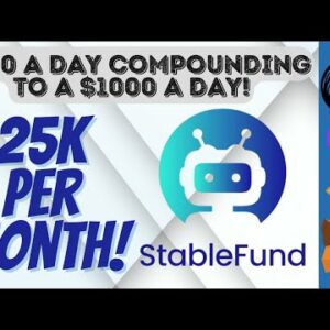 STABLEFUND IS MY GO TO FOR PASSIVE INCOME - $25,000 PER MONTH FROM ONE CRYPTO PLATFORM