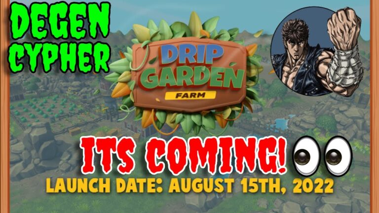DRIP GARDEN FARM LAUNCH DATE ? DRIP NETWORK IS GEARING UP TO MOON | THE ANIMAL FARM #DEGENCYPHER