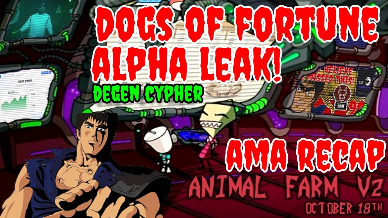 THE ANIMAL FARM DOGS OF FORTUNE HACKER GAME ALPHA LEAK ?| FOREX SHARK AMA RECAP #dripnetwork