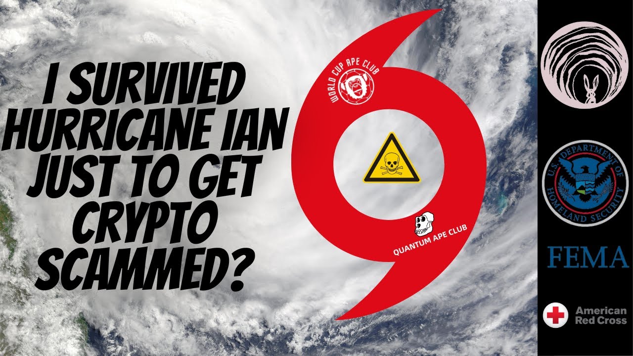 HURRICANE IAN RAW FOOTAGE FROM MY BACKDOOR!  I SURVIVE THAN GET CRYPTO SCAMMED FOR $4000 BUSD!