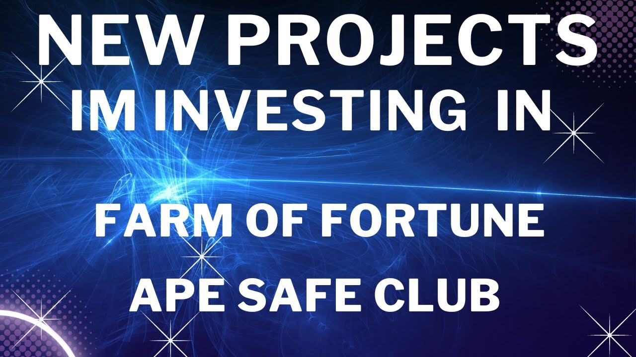 2 NEW PLATFORMS IM GETTING IN / FARM OF FORTUNE EARN 2% PER DAY / APE SAFE CLUB -NEW TOKEN - MINER