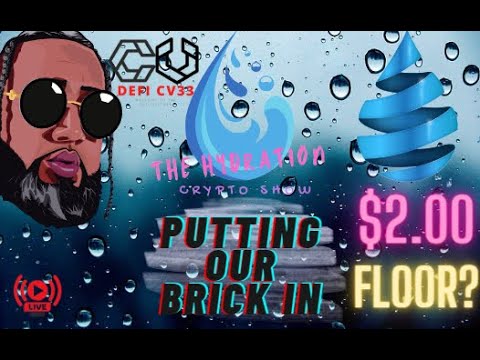 THE HYDRATION CRYPTO SHOW - DRIP $2.00 FLOOR IN? LETS PUT OUR BRICK TO THIS DRIP HOUSE IN!