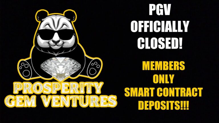 PGV OFFICIALLY CLOSED! SMART CONTRACT DEPOSIT TUTORIAL (Members Only)