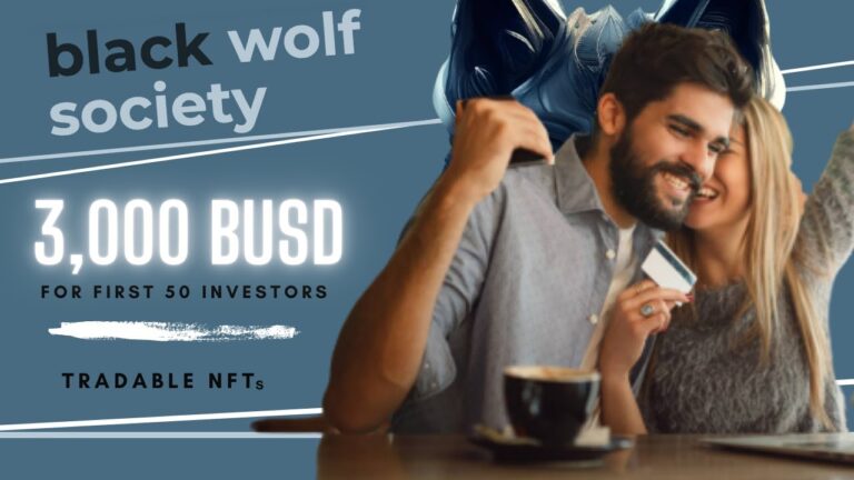 Black Wolf Society / 7.5-15% Every Two Weeks / 5000 BUSD Giveaway / Passive Income / DeFi Club