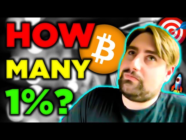 How Many Bitcoin Do You Need To Be a TOP 1% Holder?