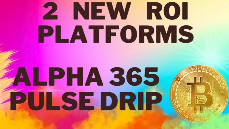 Introducing 2 New ROI Platforms: Pulse Drip and Alpha 365 Presale – Get 1% Returns Per Day! Stay Updated!