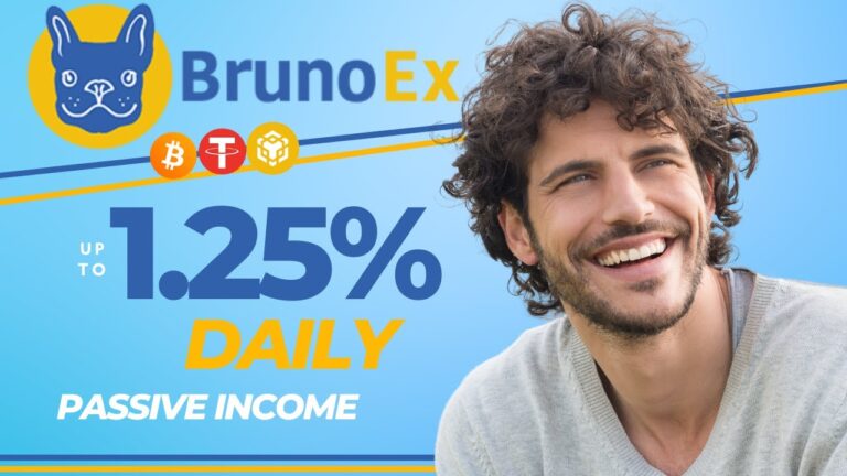 Earn Passive Income with BrunoEx: Earn Up to 1.25% Daily in Bitcoin and Crypto Staking