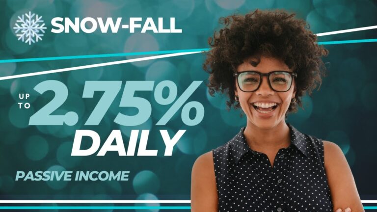 Earn Bitcoin and Passive Income – Up to 2.75% Daily with Snow-Fall