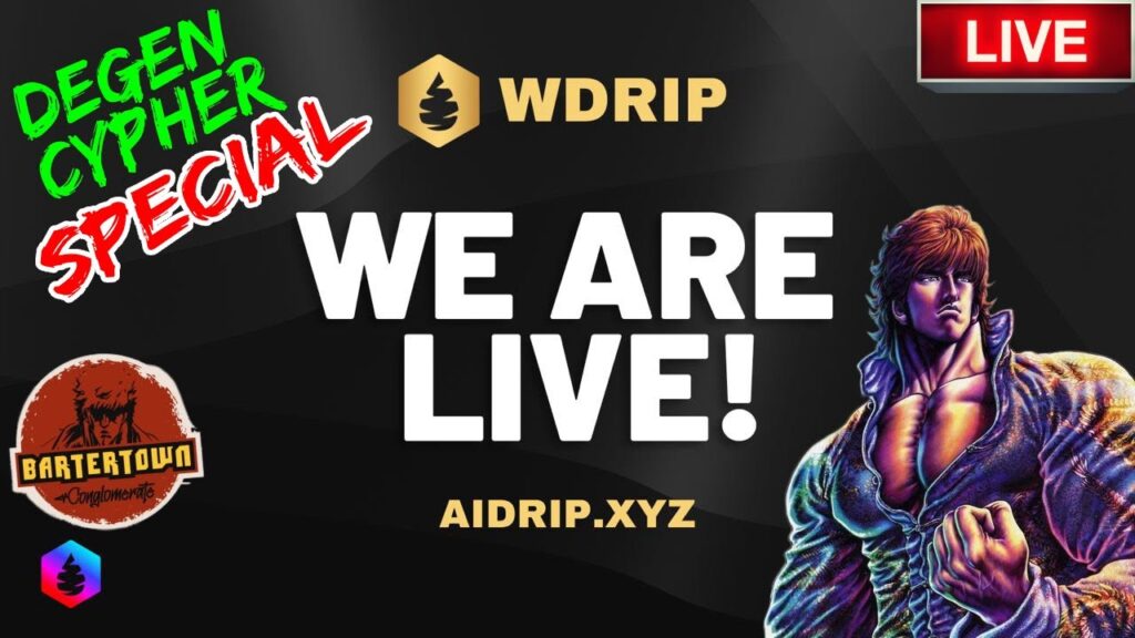Drip Network Latest Community Project Is Now Live WDRIP | Degen Cypher