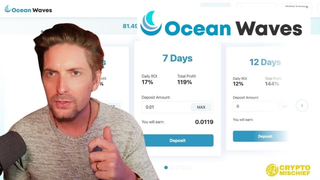 OCEAN WAVES: 17% Daily on BNB (Honest Review)