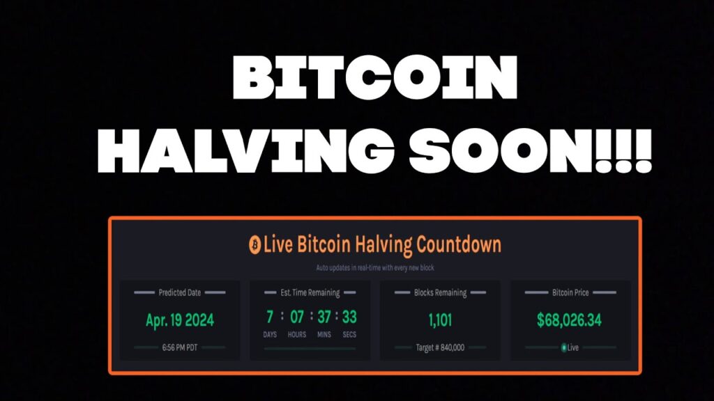 Bitcoin Halving 2024 Soon!