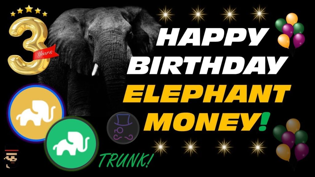 Elephant Money Birthday & Trunk is About to Take Off!