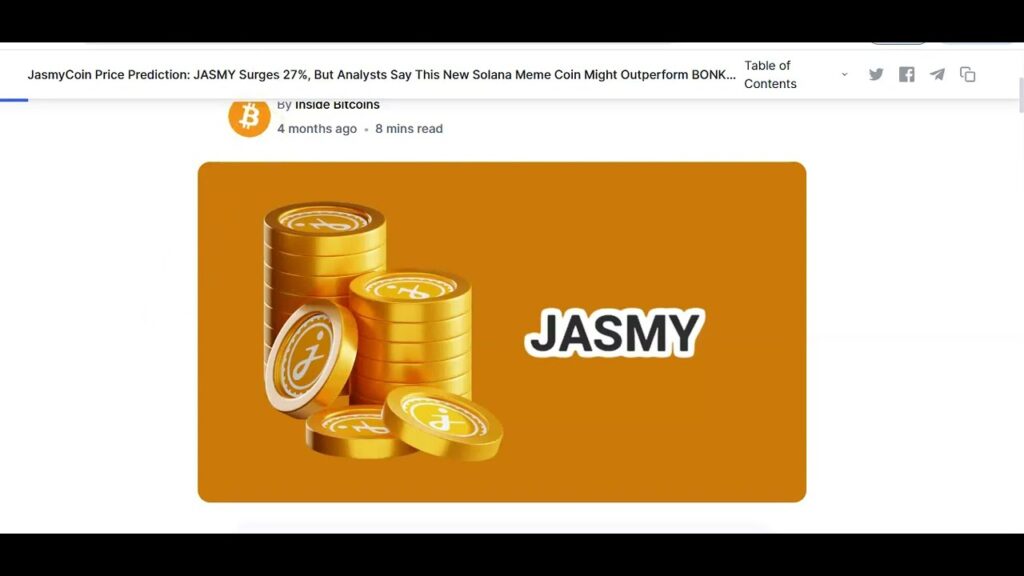 GOIN ALL IN ON THIS COIN #jasmy